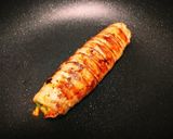 ニラとキムチの豚バラロールステーキ作り方4写真