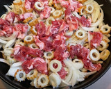 豚コマと竹輪と青ネギで他人丼作り方3写真
