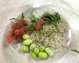 混ぜるだけ＊梅じゃこパスタ作り方1写真