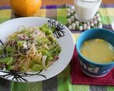 混ぜるだけ＊梅じゃこパスタ作り方4写真