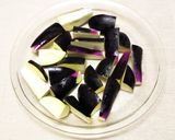 ひんやり蒸しなすキムチ漬け作り方1写真