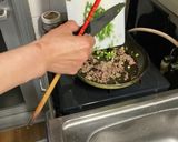 ラム肉で！キムチチャーハン作り方4写真