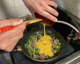 ラム肉で！キムチチャーハン作り方5写真