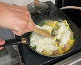 ラム肉で！キムチチャーハン作り方7写真