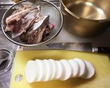 圧力鍋でぶり大根　作り方1写真