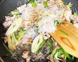 ニラと豚ひき肉の春雨炒め作り方6写真