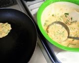 お手軽♬キムチのプチお好み焼き作り方5写真