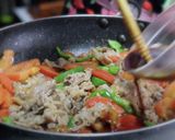 中華炒めを簡単洋風♪牛肉とトマトの炒め物作り方7写真