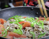 中華炒めを簡単洋風♪牛肉とトマトの炒め物作り方6写真