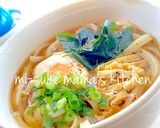 ズボラ10分以内❤レンチン温玉うどんஐஃ作り方3写真