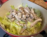 豚バラ肉と春キャベツのエチュベ作り方6写真