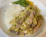 豚バラ肉と春キャベツのエチュベ作り方9写真