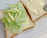 ハムレタスとトマトのホットサンド作り方2写真