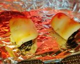 笹かまぼこの明太子バター海苔チーズ焼き作り方6写真