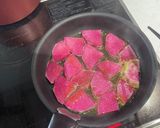 紅芯大根の焼きサラダ作り方2写真
