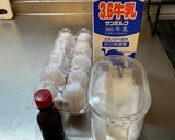牛乳1本、卵1パック丸々プリン作り方1写真