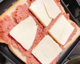 山椒かおるコーンビーフのホットサンド♡作り方3写真