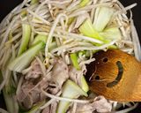 残り物で豚バラと青梗菜ともやしのオイ炒め作り方5写真