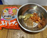 ピリ辛☆味噌キムチ混ぜ麺☆作り方1写真