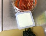 キムチの最期で、チゲ風味噌汁作り方1写真