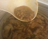 キムチの最期で、チゲ風味噌汁作り方3写真