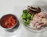 にんにくの芽と鶏皮作り方1写真