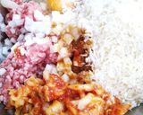 キムチ入りパプリカの肉詰めオーブン焼き作り方2写真