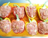 キムチ入りパプリカの肉詰めオーブン焼き作り方3写真