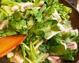 ぶつ切りイカと小松菜の塩だれ炒め作り方6写真