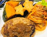 ハンバーグメインの夕飯メニュー作り方1写真