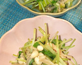三つ葉とエノキのお浸し☆湯通し野菜だしも作り方9写真