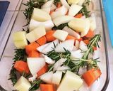 鶏モモ肉と野菜のローズマリーグリル作り方1写真