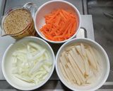 牛肉とたけのこにパプリカの南蛮漬け作り方4写真