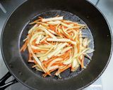 牛肉とたけのこにパプリカの南蛮漬け作り方5写真