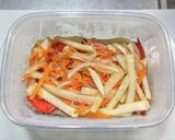 牛肉とたけのこにパプリカの南蛮漬け作り方7写真