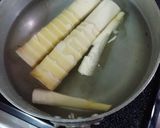 破竹とお揚げのたいたん(孫に伝授)作り方3写真