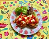 豆腐ハンバーグ鮮やかキムチソース作り方10写真