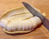 まな板を汚さないバナナの切り方【輪切り】作り方3写真