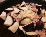 甘辛味の常備菜☆なすと豚肉の生姜味噌炒め作り方3写真