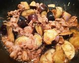 甘辛味の常備菜☆なすと豚肉の生姜味噌炒め作り方4写真