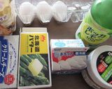 本技キムチ入り、ベイクドチーズケーキ！作り方1写真