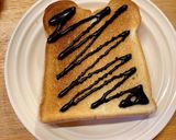 まるでデザート！？チョコバナナトースト作り方3写真