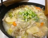 にんにく味噌仕立てのすいとん作り方8写真