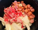 牛肉↓ウィンナー↑オムハヤシと裏メニュー作り方1写真