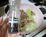 豚肉とキャベツと新玉ねぎのあまから炒め♪作り方20写真