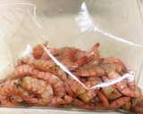 殻つき小エビの揚げ焼き〜のり塩味作り方1写真