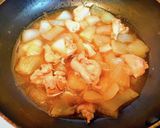 簡単失敗しない新玉ねぎのフライパン親子丼作り方3写真