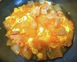 簡単失敗しない新玉ねぎのフライパン親子丼作り方6写真