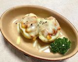 本技凄旨キムチでじゃがバタ塩辛キムチーズ作り方3写真