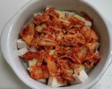 厚揚げ＆サラチキ＆キムチーズ焼き作り方4写真